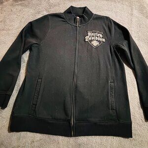 Harley-Davidson Women's Sweater Jacket Black Size XL